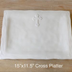 Ceramic Large Cross Platter and more!